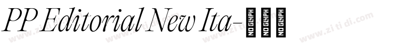 PP Editorial New Ita字体转换